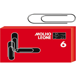 Fermagli zincati - n. 6 - 5,7 cm - Molho Leone - conf. 100 pezzi