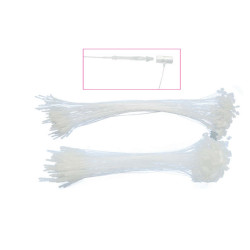 Fili manuali di sicurezza - 12,5 cm - trasparente - Lebez - conf. 1000 pezzi