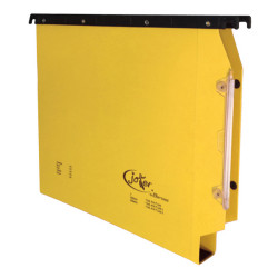 Cartella sospesa Joker - armadio - interasse 33 cm - fondo U - 33 x 28 cm - giallo - Bertesi