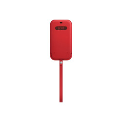 Apple - (PRODUCT) RED - copertura protettiva per cellulare - con MagSafe - pelle - rosso - per iPhone 12 Pro Max