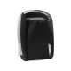 Dispenser carta igienica Skin Carbon - interfogliata - piegata a V e Z - 32,8 x 13,5 x 16,5 cm - 550/450 fogli - nero - Mar Pla