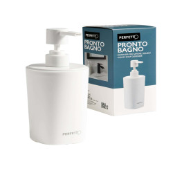 Dispenser sapone Pronto Bagno - da banco - capacità 450 ml - PPL - bianco - Perfetto