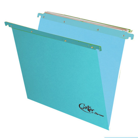 Cartella sospesa Joker - cassetto - interasse 33 cm - fondo V - 31,3 x 25 cm - blu - Bertesi