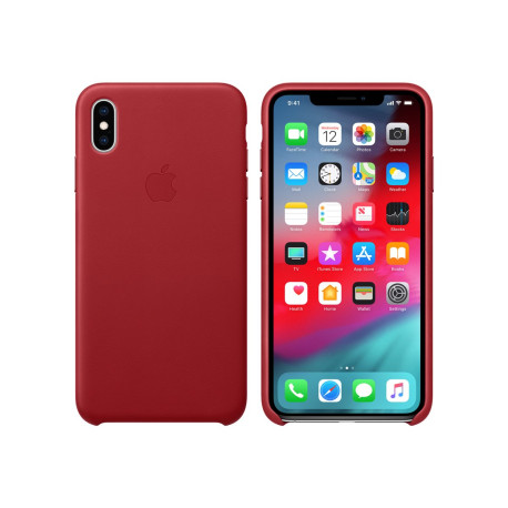 Apple - (PRODUCT) RED - cover per cellulare - pelle - rosso - per iPhone XS Max