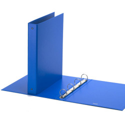 Raccoglitore Europa - 22 x 30 cm - 4 anelli tondi 30 mm - dorso 4 cm - azzurro - Favorit