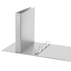 Raccoglitore Europa - 22 x 30 cm - 4 anelli tondi 30 mm - dorso 4 cm - grigio - Favorit