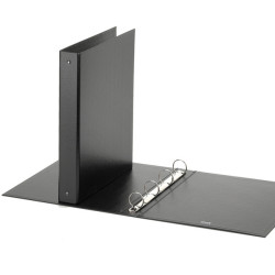 Raccoglitore Europa - 22 x 30 cm - 4 anelli tondi 30 mm - dorso 4 cm - nero - Favorit