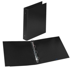 Raccoglitore Europa - 22 x 30 cm - 4 anelli tondi 50 mm - dorso 6 cm - nero - Favorit