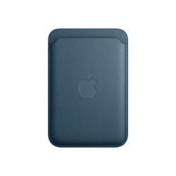 Apple - Astuccio per telefono cellulare / carta di credito - Compatibilità MagSafe - FineWoven - blu Pacifico