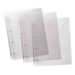 Raccoglitore Lumina - 22 x 30 cm - 4 anelli tondi 30 mm - PP - trasparente - Favorit