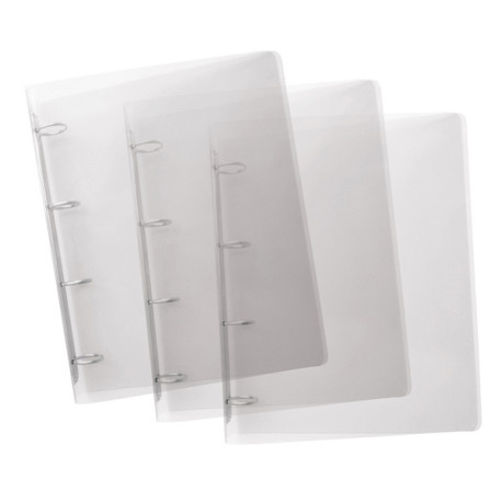 Raccoglitore Lumina - 22 x 30 cm - 4 anelli tondi 30 mm - PP - trasparente - Favorit