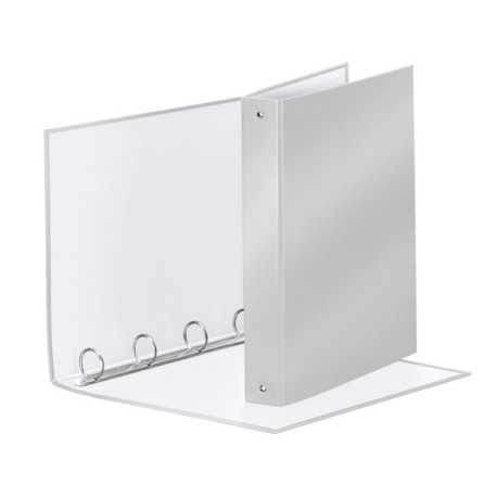 Raccoglitore Meeting - 22 x 30 cm - 4 anelli tondi 30 mm - dorso 4 cm - PP - grigio metallizzato - Esselte