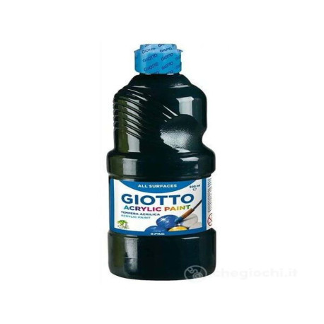 DIDATTICA E SCUOLA - FLACONE 500ML TEMPERA ACRILICA NERO
