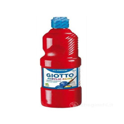 DIDATTICA E SCUOLA - FLACONE 500ML TEMPERA ACRILICA ROSSO