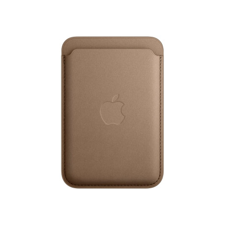 Apple - Astuccio per telefono cellulare / carta di credito - Compatibilità MagSafe - microtwill, tessuto FineWoven - talpa - pe
