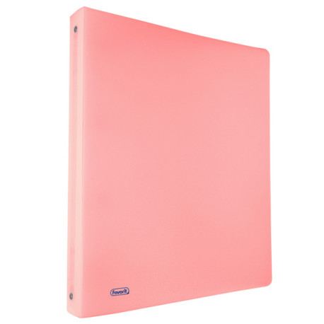 Raccoglitore Pastel - 22 x 30 cm - 4 anelli tondi 30 mm - PP - cipria - Favorit