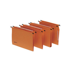 Cartella sospesa Signaletic - cassetto - interasse 33 cm - fondo U 30 mm - 33x25 cm - arancione - Rexel