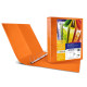 Raccoglitore personalizzabile Myto TI - 22 x 30 cm - 4 anelli a D 17 mm - dorso 2,5 cm - arancio - Sei Rota