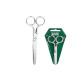 Forbice 056 - punta tonda - 15 cm - acciaio inox - Lebez
