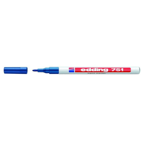 Edding 751 MARCATORE A VERNICE PUNTA CONICA BLU