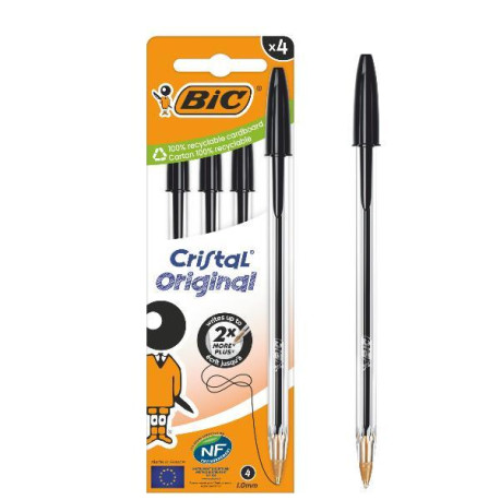 BIC- CF4 CRISTAL MED NERO 1MM