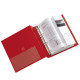 Raccoglitore Stelvio - 22 x 30 cm - 4 anelli a R 25 mm - dorso 3 cm - rosso - Sei Rota