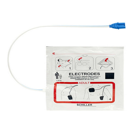 Elettrodi Adulti Defibrillatore Schiller Fred Easyport Piastre Adulto Dura 2 anni 2.230377