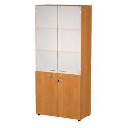 Armadio modulare - a 2+2 ante - 90 x 45,8 x 200 cm - noce chiaro