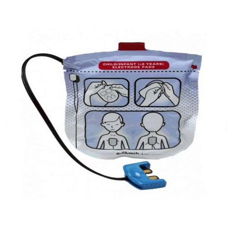Elettrodi Pediatrici Defibrillatore Defibtech Lifeline View Piastre Bambino Dura 1,5 anni DDP-2002