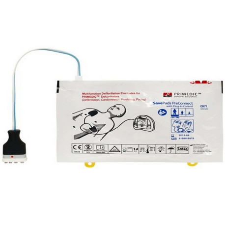 Elettrodi Preconnessi Defibrillatore Primedic HeartSave AED-M / PAD Piastre Adulti Dura 3 anni 97085