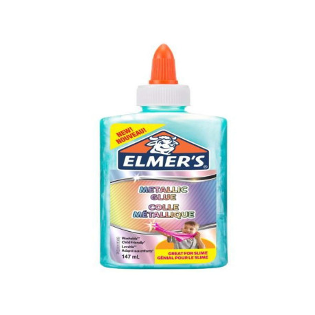 ELMER s Colla Liquida Colore VERDEACQUA METALLIZZATO - Flacone da 147 ml