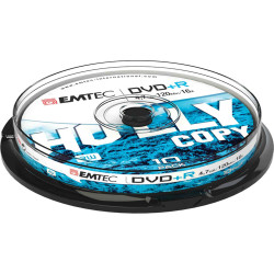 Emtec - DVD+R - registrabile, 4,7GB, 16x spindle - conf. 10 pz