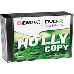 Emtec - DVD-R - registrabile - ECOVR471016SL - 4,7GB - conf. 10 pz