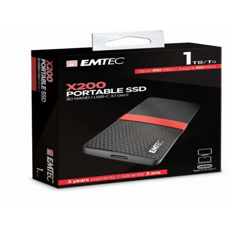 Emtec - Hard disk SSD esterno 3.1 - 1 TB - ECSSD1TX200