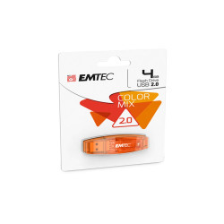 Emtec - Memoria Usb 2.0 - Arancione - ECMMD4GC410 - 4GB