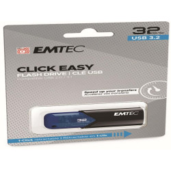 Emtec - Memoria USB B110 USB 3.2 Click&Easy - blu - ECMMD32GB113 - 32 GB