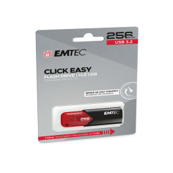 Emtec - Memoria USB B110 USB 3.2 Click&Easy - rosso - ECMMD256GB113 - 256 GB