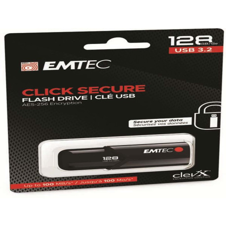 Emtec - Memoria USB B120 Click&Secure - ECMMD128GB123 - 128 GB