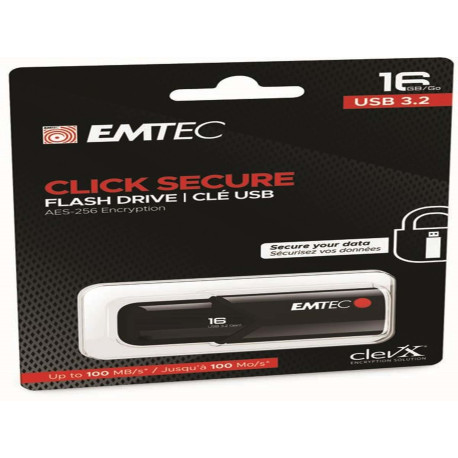 Emtec - Memoria USB B120 Click&Secure - ECMMD16GB123 - 16 GB