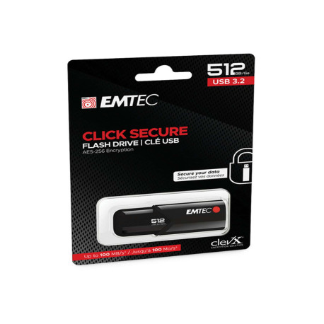 Emtec - Memoria USB B120 Click&Secure - ECMMD512GB123 - 512 GB