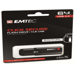 Emtec - Memoria USB B120 Click&Secure - ECMMD64GB123 - 64 GB