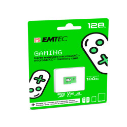 Emtec - MSD Gaming UHS-I U3 V30 A1 - Verde - 128GB - ECMSDM128GXCU3G