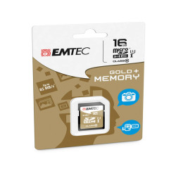 Emtec - SDHC Class 10 Gold + - ECMSD16GHC10GP - 16GB