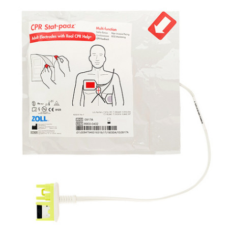 Elettrodi Adulti Defibrillatore Zoll Medical AED Plus / Pro CPRD Piastre Adulto 1,5 anni 8900-0402