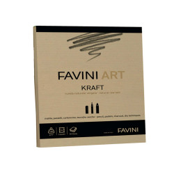 Album collato Kraft - A4 - 120 gr - 50 fogli - Favini Art