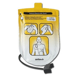 Elettrodi Adulto per Defibrillatore Defibtech Lifeline AED / AUTO Piastre Adulto Dura 2 anni DDP-100