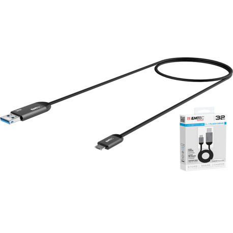Emtec - Usb 3.1 Duo Micro-Usb Charge - Nero - ECMMD32GT753B - 32GB