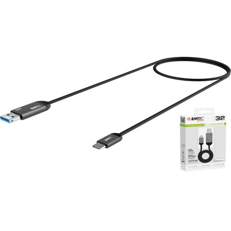 Emtec - Usb 3.1 Duo Type-C - Nero - ECMMD32GT753C - 32GB