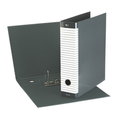 Registratore Delso Line G15 - dorso 8 cm - protocollo 23 x 33 cm - grigio - Esselte