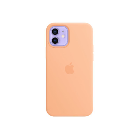 Apple - Copertura protettiva per cellulare - con MagSafe - silicone - cantalupo - per iPhone 12, 12 Pro